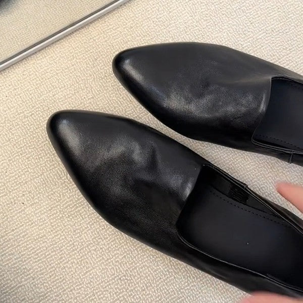 Damen spitz zulaufende Mokassins mit elegantem Schlupfdesign EB