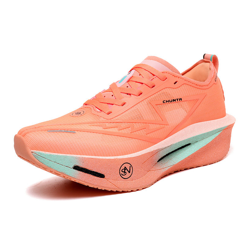 Unisex leichter Performance Laufschuh mit gedämpfter Plateausohle und atmungsaktivem Mesh EB