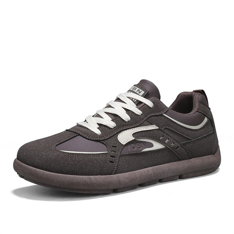 Herren urbaner Retro-Sneaker mit Veloursoptik, gedämpfter Zwischensohle und verstärkter Zehenkappe EB