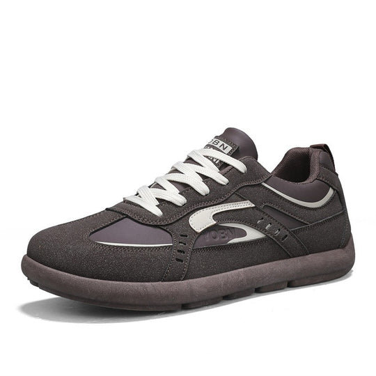 Herren urbaner Retro-Sneaker mit Veloursoptik, gedämpfter Zwischensohle und verstärkter Zehenkappe EB