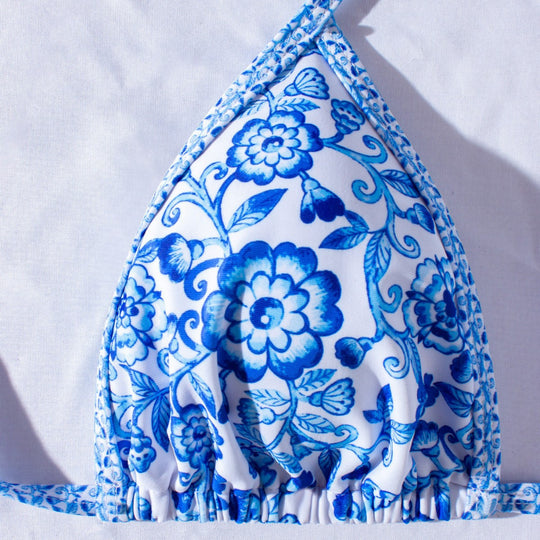 Damen Triangle-Bikini mit boho-inspiriertem floralen Muster EB