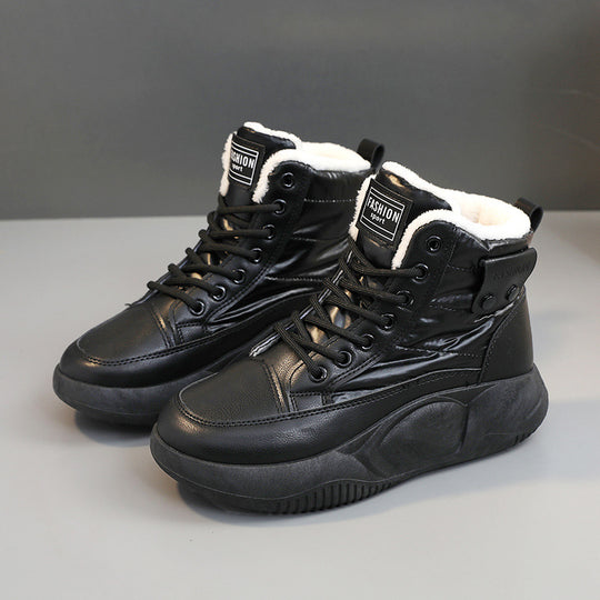 Damen Hohe Winter Sneakers mit warmem Innenfutter und rutschfester Sohle EB