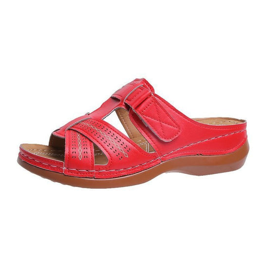 Damen Komfortable Sandalen mit verstellbaren Riemen und anatomischer Fußbett EB