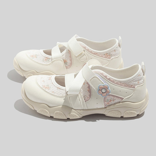Damen Sportliche Sandalen mit floralen Akzenten EB