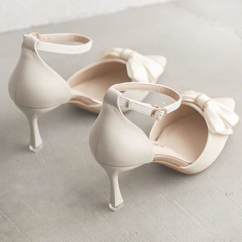 Damen Elegante Pumps mit verspieltem Schleifendetail EB