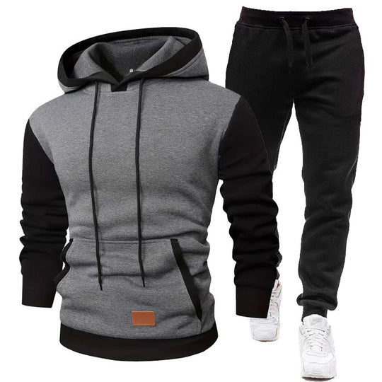 Herren Sportliches Hoodie- und Jogginghosen-Set EB
