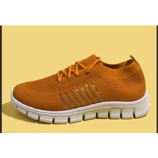 Damen atmungsaktiver Strick-Sneaker mit flexibler Segmentsohle und Komfortfußbett EB