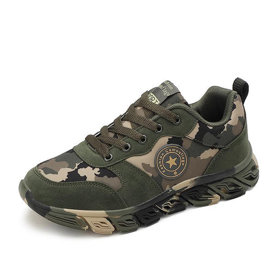 Damen Sportliche Sneaker im Camouflage-Design mit dämpfenden Sohlen EB