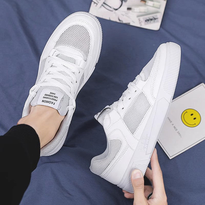 Damen Sportliche Sneakers mit atmungsaktivem Mesh-Obermaterial und robustem Sohlenprofil EB