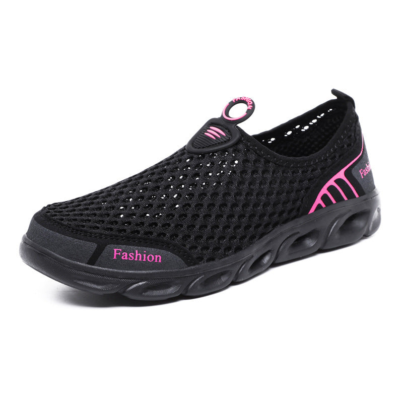 Damen Sportliche Mesh-Schuhe mit flexibler Sohle und atmungsaktiver Oberflächenstruktur EB