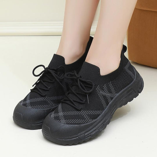 Damen Sportliche Laufschuhe mit flexibler Sohle und atmungsaktiven Netz-Einsätzen EB