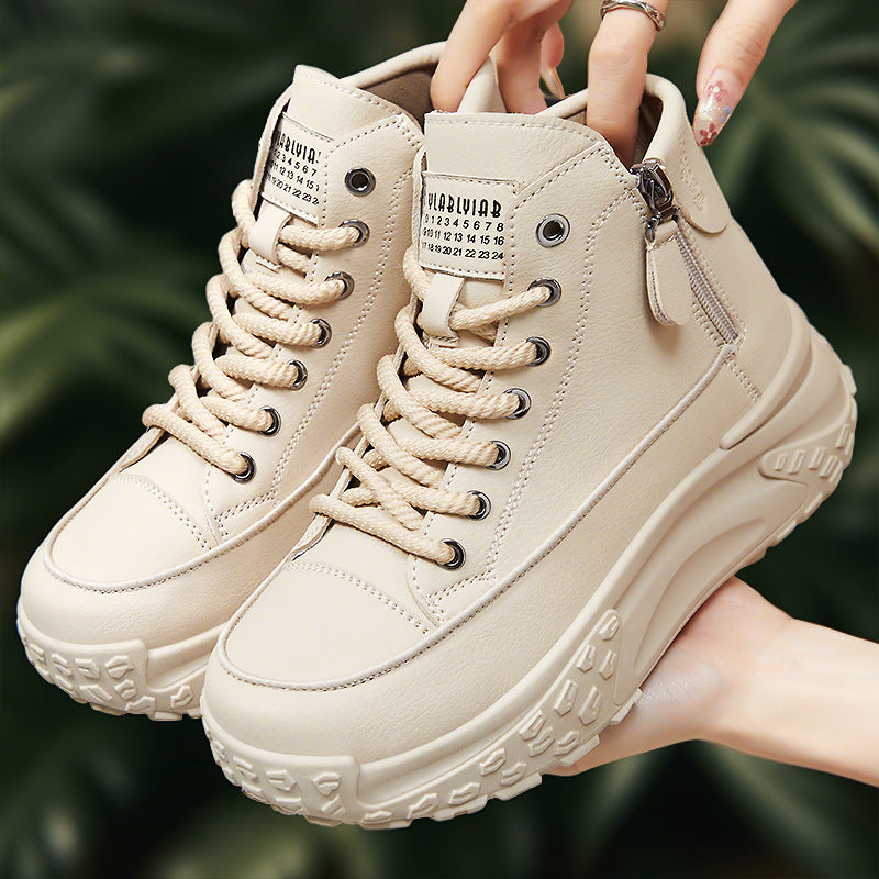 Damen Hochformatige Sneaker mit praktischer Reißverschlussseite EB