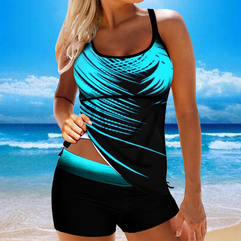 Damen Sportliche Badebluse mit Shorts EB