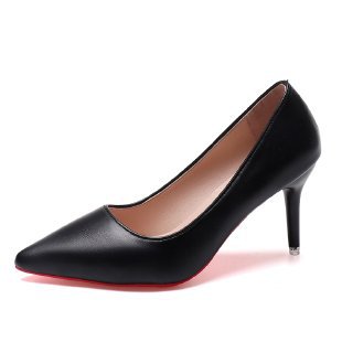 Damen elegante Pumps mit spitzem Zehenbereich und künstlerischem Absatz EB