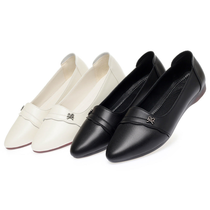 Damen Elegante Ballerinas mit modischem Schleifen-Detail und rutschfester Sohle EB