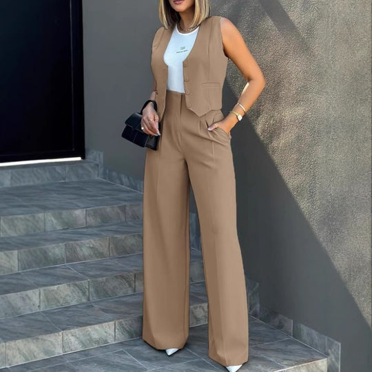 Damen Elegantes und modernes Zweiteiler Ensemble EB