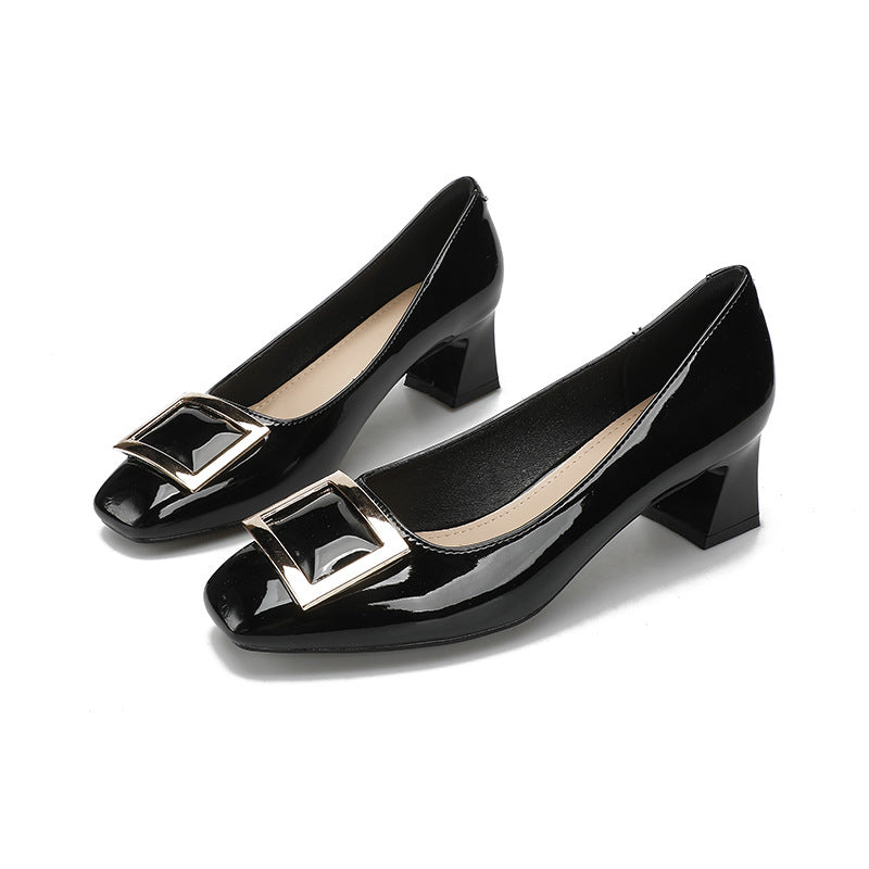Damen elegante Pumps mit modischem Schnallen-Detail EB