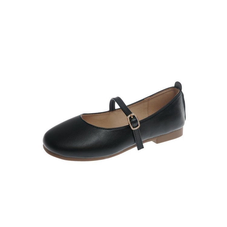 Damen elegante Ballerinas mit Schnallen-Detail EB