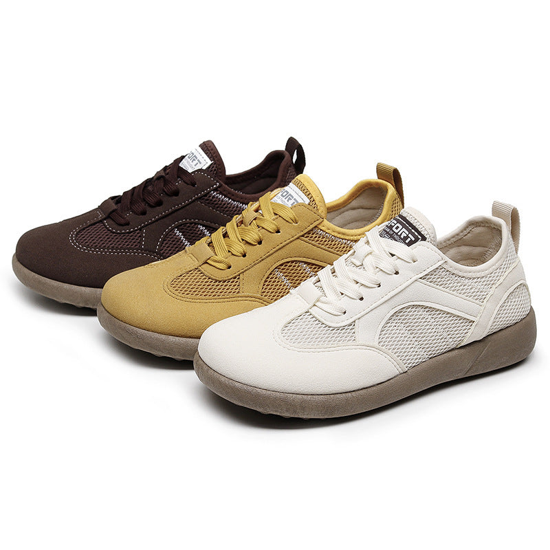 Damen Sportliche Sneakers mit atmungsaktiver Netzoberfläche EB