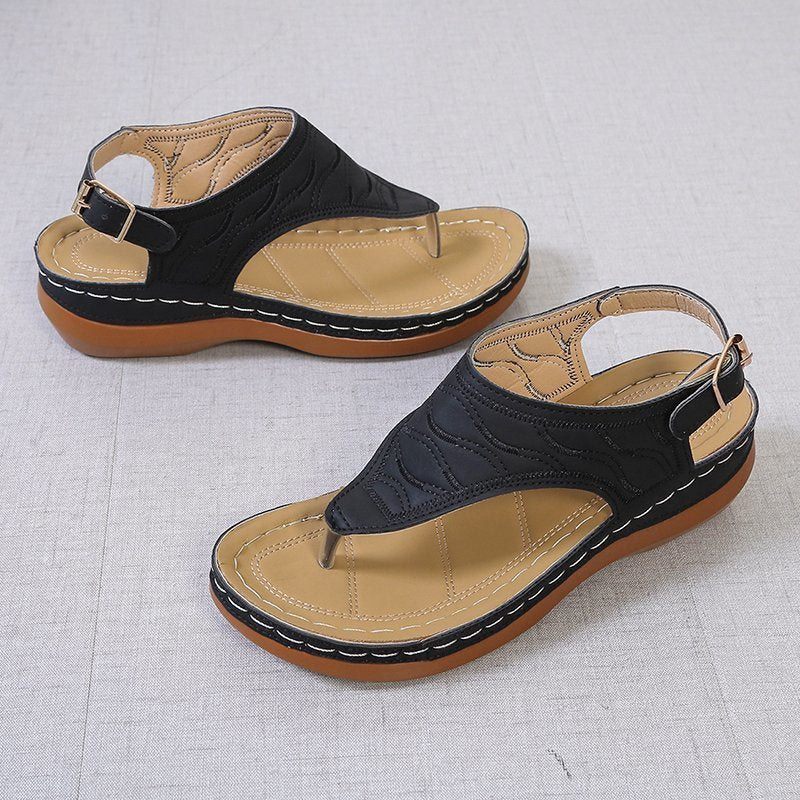 Damen Zehentrenner-Sandalen mit anatomischer Fußbettung EB