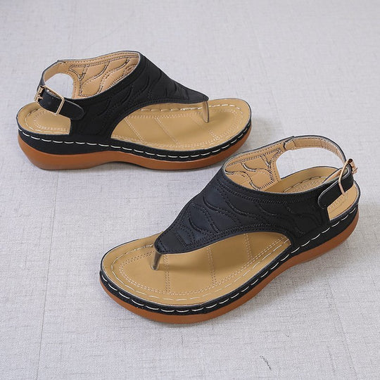 Damen Zehentrenner-Sandalen mit anatomischer Fußbettung EB