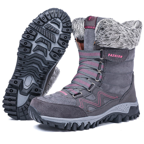 Damen Winterboots mit dicker isolierender Fütterung und rutschfester Sohle EB