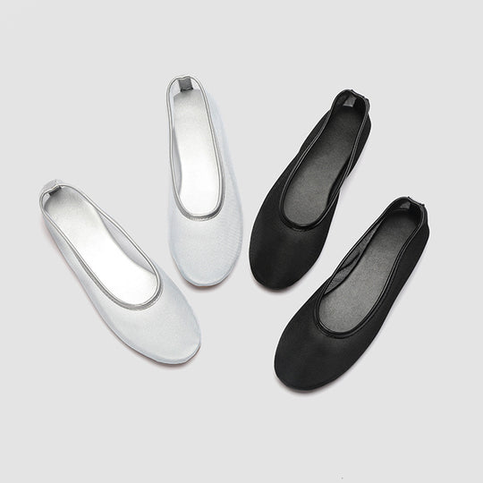 Damen Ballerinas aus atmungsaktivem Netzmaterial mit elegantem Silikonrand EB
