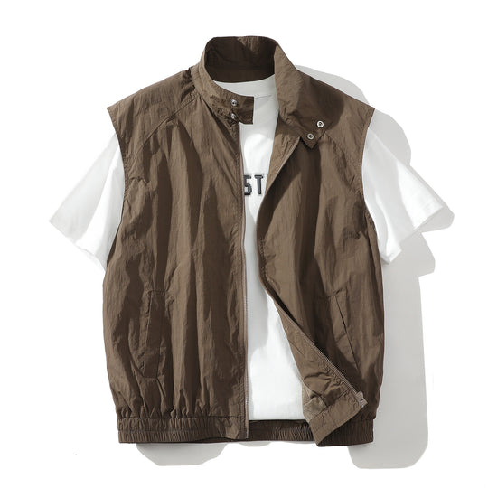 Herren trendige ärmellose Jacke mit modernem Design EB