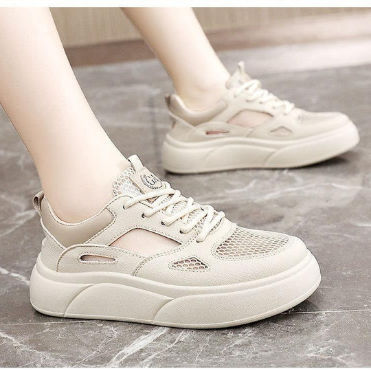 Damen Sportliche Sneakers mit atmungsaktiver Mesh-Oberfläche und innovativem Sohlenprofil EB