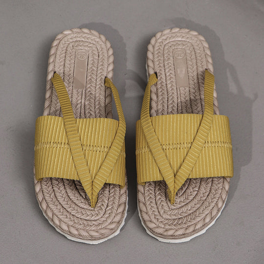 Damen Sommer-Sandalen mit ergonomischem Fußbett und modischem Riemchen-Design EB