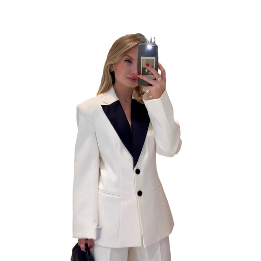 Damen Blazer mit kontrastierendem Revers EB