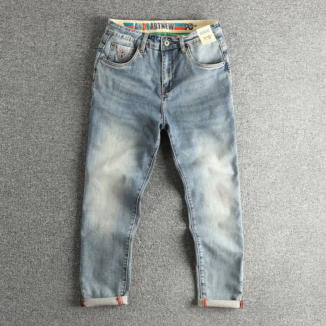 Damen Slim-Fit Jeans mit modischem Destroyed-Look und praktischem Umschlag EB