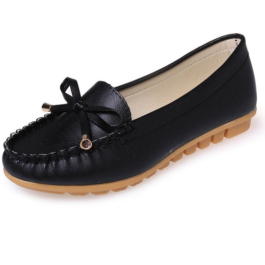 Damen Mokassins mit elegantem Schleifenelement und bequemer Innensohle EB