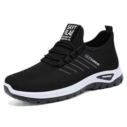 Damen nan leichte gestrickte Freizeitsneaker mit elastischem Schnellzug-Kordelsystem und stoßdämpfender EVA-Sohle EB