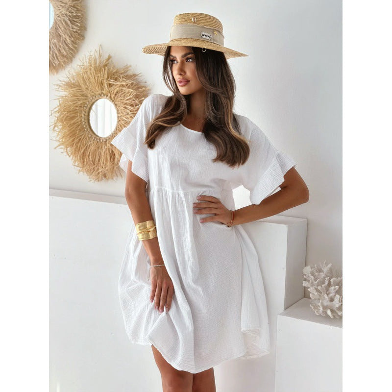 Damen Breezy A-Linie Mini Kleid EB