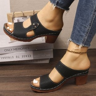 Damen Komfortable und atmungsaktive Sandalen mit offenem Schnitt EB