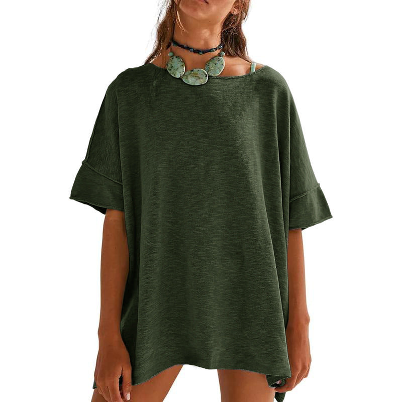 Damen Oversized Relaxed Fit T-Shirt EB