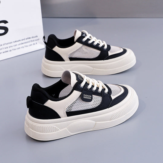 Damen modische Sport Sneakers mit atmungsaktivem Mesh-Obermaterial und flexibler Sohle EB