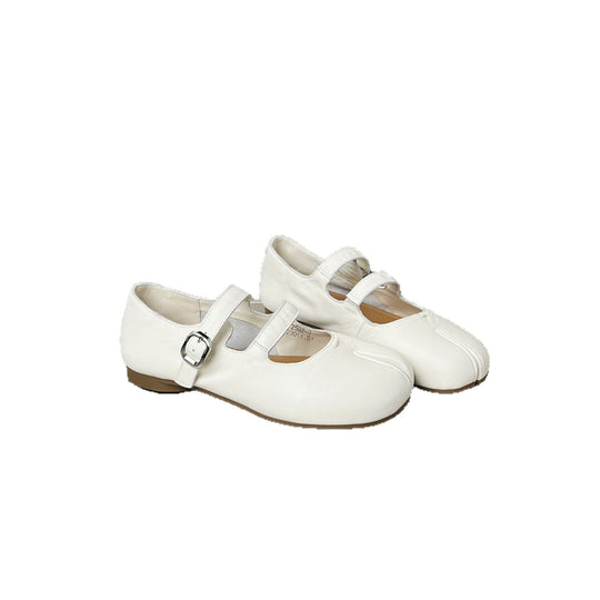 Damen Ballerinas mit modischem Riemen und anatomischem Fußbett EB