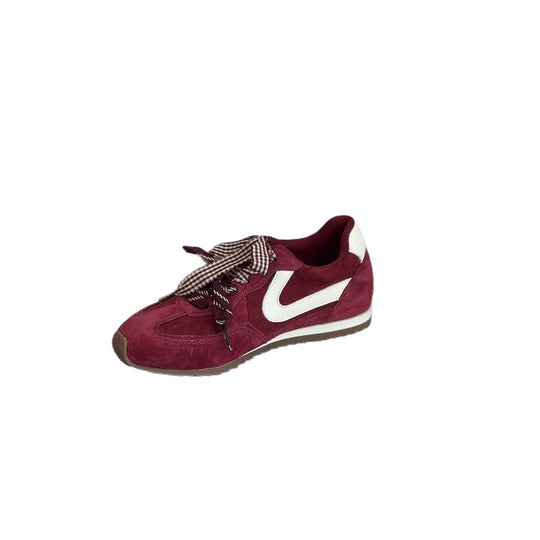Damen Sportliche Sneakers mit verspieltem Rüschendesign und komfortabler Dämpfung EB