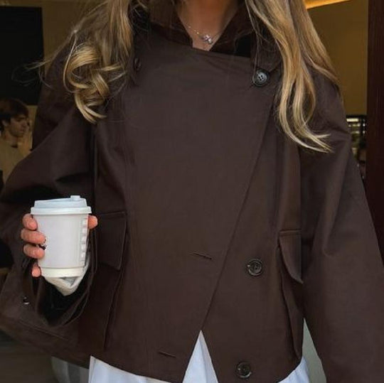 Damen Oversized Jacke mit stylischem Schnitt EB