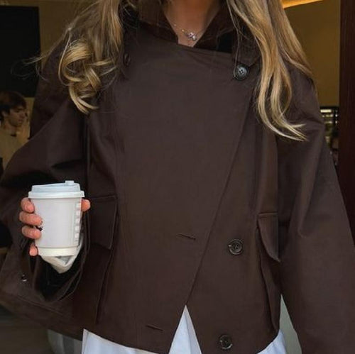Damen Oversized Jacke mit stylischem Schnitt EB