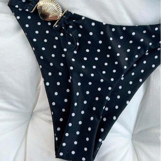Damen Bandeau-Bikini-Set mit Muschel-Detail EB