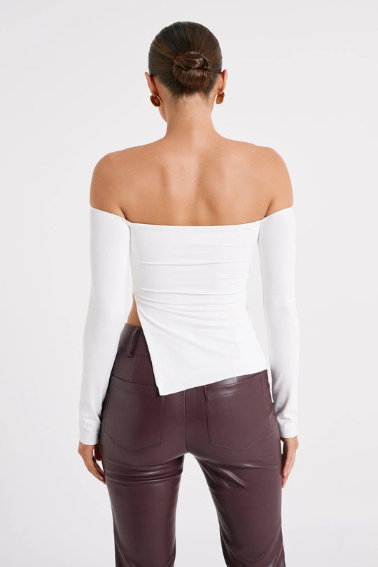 Damen Off-Shoulder Langarmtop EB