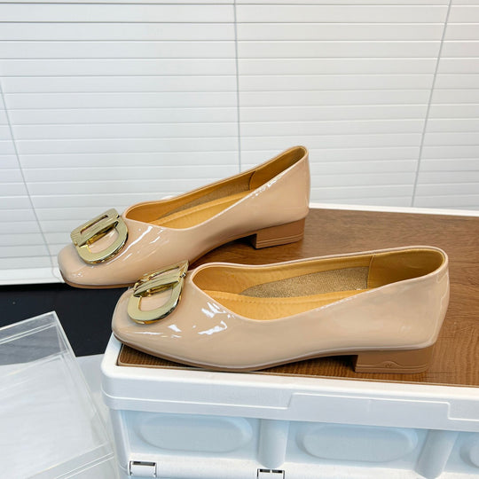 Damen schicke Ballerinas mit modischem Schmuck EB