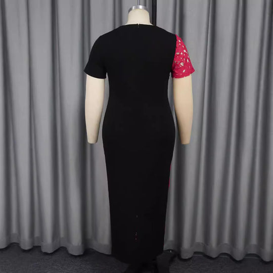 Damen Elegantes Kleid mit Spitzenakzenten und Figurbetontem Schnitt EB