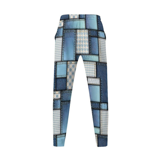 Damen trendige Patchwork-Hose EB
