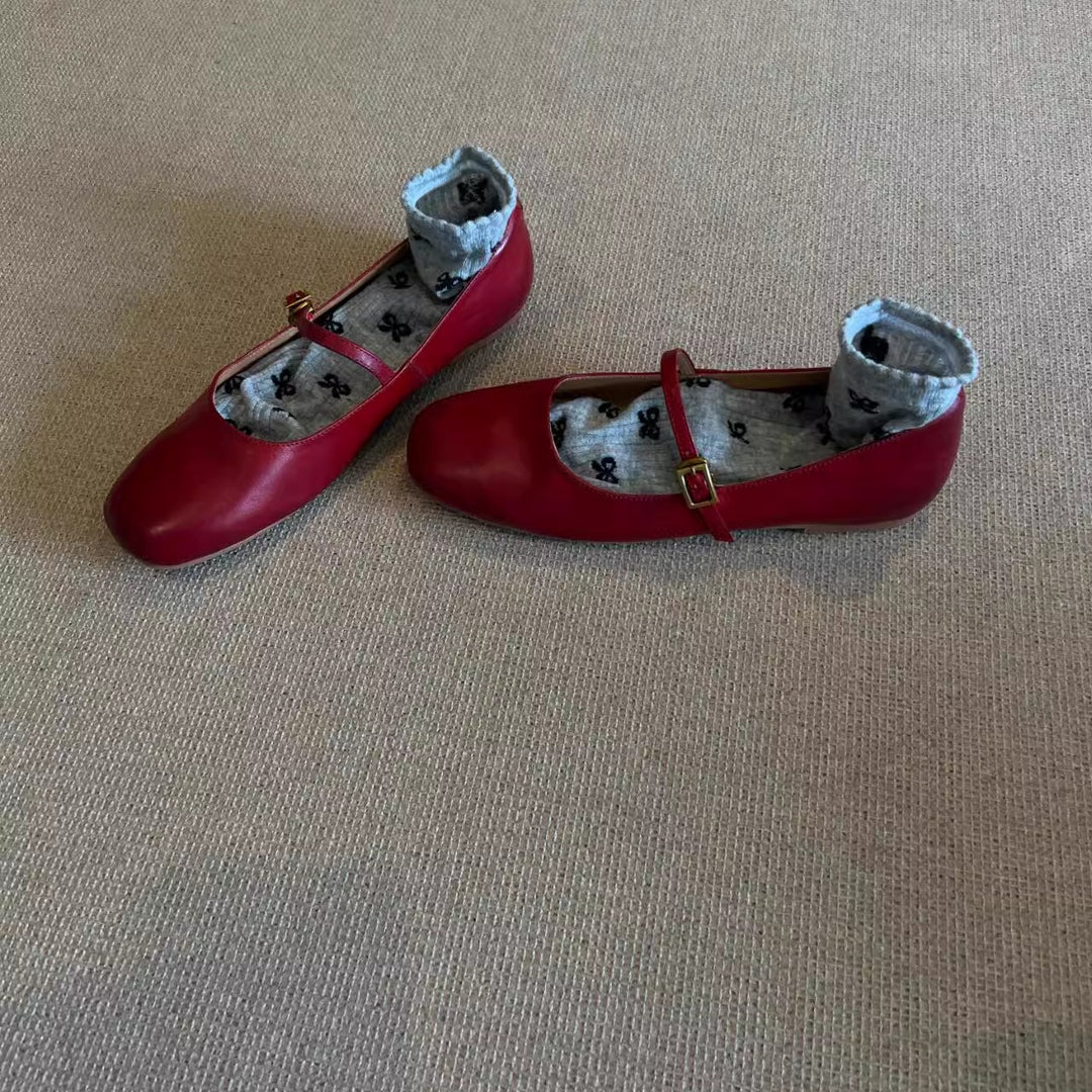 Damen elegante Mary Janes mit komfortabler Sohle und verstellbarem Riemen EB
