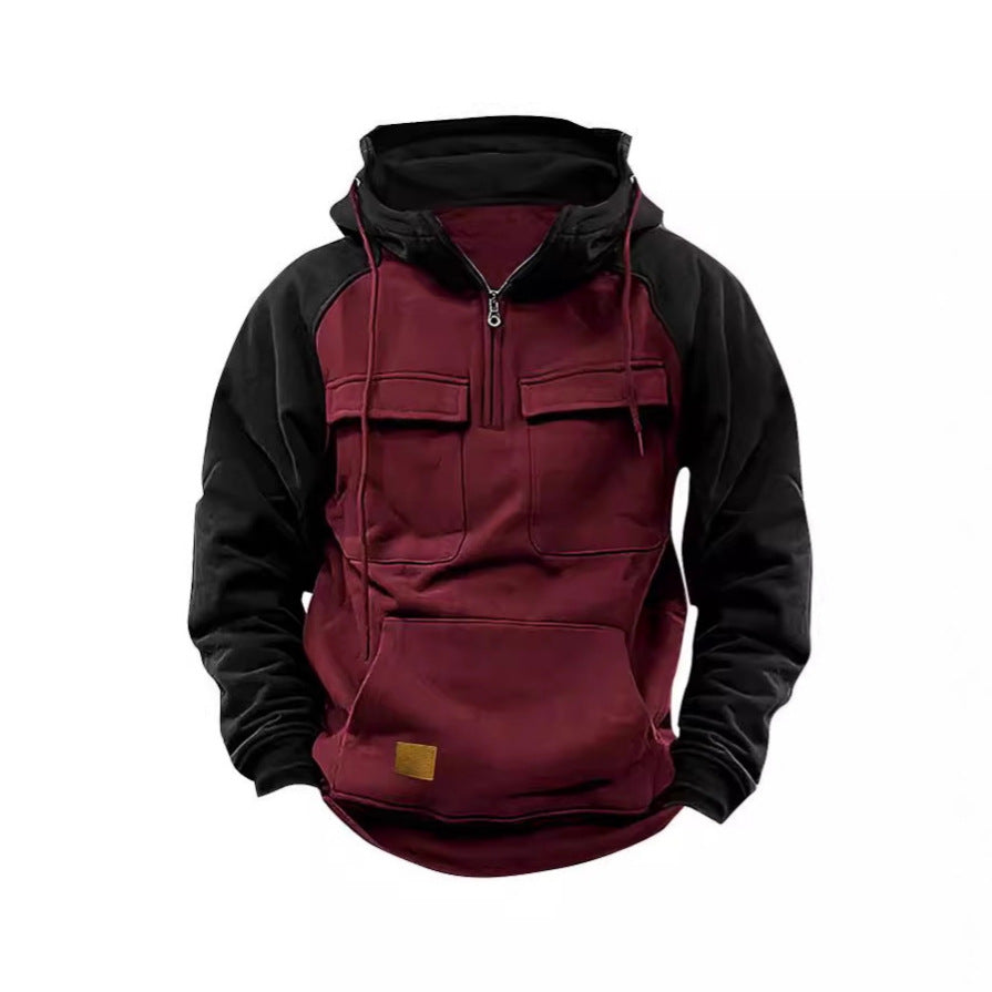 Herren Funktioneller Hoodie mit praktischen Taschen und innovativem Design EB