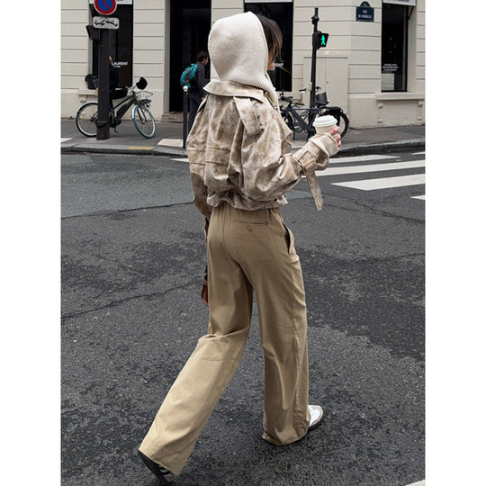Damen Utility-Jacke mit abnehmbarer Kapuze und Gürtel EB